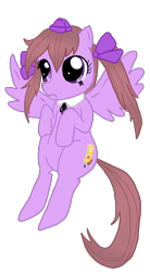 Size: 878x1587 | Tagged: safe, artist:lemon-sugars, imported from derpibooru, pegasus, pony, crossover, female, himekaidou hatate, mare, ponified, simple background, solo, touhou, transparent background