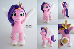 Size: 2400x1595 | Tagged: safe, artist:meplushyou, imported from derpibooru, pipp petals, pegasus, pony, g5, irl, photo, plushie, solo