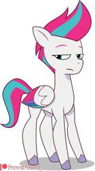 Size: 2500x4487 | Tagged: safe, artist:frownfactory, imported from derpibooru, zipp storm, pegasus, pony, spoiler:g5, spoiler:my little pony: tell your tale, spoiler:tyts01e22, female, folded wings, frown, full body, g5, high res, hooves, lidded eyes, mare, my little pony: tell your tale, patreon, shadow, simple background, slim, solo, standing, tail, transparent background, two toned mane, two toned tail, unamused, vector, wings, zipp storm is not amused, zipp's yes day
