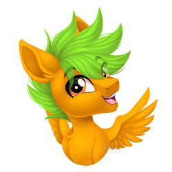 Size: 3500x3500 | Tagged: safe, artist:jack-pie, imported from derpibooru, oc, oc only, oc:galder rust, pegasus, chibi, simple background, transparent background