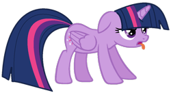 Size: 939x509 | Tagged: safe, artist:n0va-bases, artist:twilyisbestpone, imported from derpibooru, twilight sparkle, alicorn, pony, base used, disgusted, female, floppy ears, mare, pegasus wings, simple background, solo, tongue out, transparent background, twilight sparkle (alicorn), wings