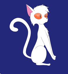Size: 2194x2388 | Tagged: safe, artist:madtown97, imported from derpibooru, oc, oc:ghost, cat, demon, original species, animal, familiar, g5, my little pony: a new generation, my little pony: make your mark, pet, solo