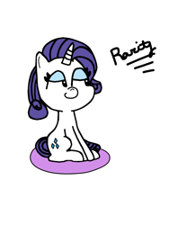 Size: 960x1280 | Tagged: safe, artist:beepbeep, imported from derpibooru, rarity, pony, unicorn, female, mare, simple background, sitting, solo, white background