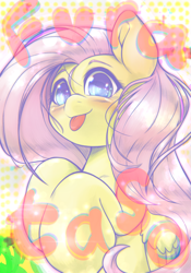 Size: 1668x2388 | Tagged: safe, artist:kurogewapony, imported from derpibooru, fluttershy, pegasus, pony, :p, blushing, colored pupils, cute, female, looking at you, mare, shyabetes, smiling, smiling at you, solo, tongue out