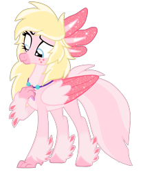 Size: 1900x2093 | Tagged: safe, imported from derpibooru, oc, oc only, oc:lotl love, axolotl, hippogriff, simple background, solo, starry eyes, transparent background, wingding eyes