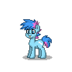 Size: 280x280 | Tagged: safe, artist:maren, imported from derpibooru, oc, oc only, oc:blue chewings, earth pony, pony, pony town, 2016, old art, simple background, solo, transparent background