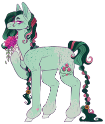 Size: 2049x2426 | Tagged: safe, artist:sleepy-nova, imported from derpibooru, oc, oc:floralei, earth pony, pony, female, mare, simple background, solo, transparent background