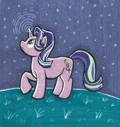 Size: 1080x1143 | Tagged: safe, artist:xvexvamp, imported from derpibooru, starlight glimmer, pony, unicorn, female, night, solo