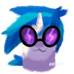 Size: 2048x2048 | Tagged: safe, artist:nveon, imported from derpibooru, dj pon-3, vinyl scratch, pony, female, fluffy, food, marshmallow, simple background, solo, transparent background