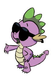 Size: 200x270 | Tagged: safe, editor:fuckomcfuck, idw, imported from derpibooru, spike, dragon, comic, cropped, simple background, solo, sunglasses, transparent background