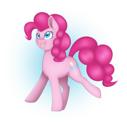 Size: 1280x1280 | Tagged: safe, artist:bloodyartwork, imported from derpibooru, pinkie pie, earth pony, pony, female, open mouth, simple background, solo, transparent background