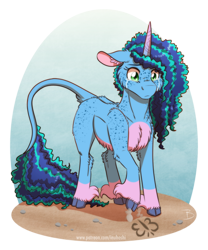 Size: 982x1181 | Tagged: safe, artist:inuhoshi-to-darkpen, imported from derpibooru, classical unicorn, pony, unicorn, body freckles, chest fluff, chest freckles, cloven hooves, crying, floppy ears, fluffy, freckles, g5, leg fluff, leonine tail, misty brightdawn, pale belly, sand, simple background, solo, tail, teary eyes, transparent background, unshorn fetlocks, wanted