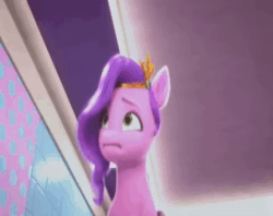 Size: 480x380 | Tagged: safe, imported from derpibooru, screencap, pipp petals, pegasus, pony, spoiler:g5, spoiler:my little pony: make your mark chapter 2, spoiler:myms01e04, ali-conned, animated, apple, cropped, female, flying, food, fruit, funny, g5, headband, hitting, jewelry, loop, mare, my little pony: make your mark, my little pony: make your mark chapter 2, ouch, petalbuse, recording, regalia, solo, sound, spread wings, video, webm, wings, wrong aspect ratio