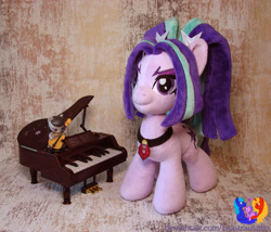 Size: 2691x2304 | Tagged: safe, artist:1stastrastudio, imported from derpibooru, aria blaze, octavia melody, pony, irl, musical instrument, photo, piano, plushie, toy