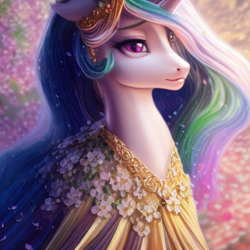 Size: 512x512 | Tagged: safe, imported from ponybooru, princess celestia, machine learning generated, stable diffusion