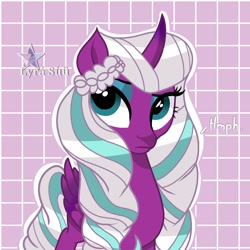 Size: 1280x1280 | Tagged: safe, artist:vanillapie10, imported from derpibooru, opaline arcana, alicorn, pony, spoiler:g5, spoiler:my little pony: make your mark, g5, my little pony: make your mark, solo