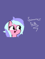 Size: 960x1280 | Tagged: safe, artist:beepbeep, imported from derpibooru, oc, oc:summer silk, pony, female, mare, simple background, solo