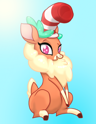 Size: 1098x1420 | Tagged: safe, imported from derpibooru, oc, deer, reindeer, them's fightin' herds, community related, cute, hat, solo, tfh oc