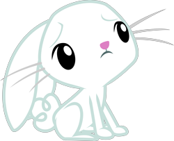 Size: 7403x6005 | Tagged: safe, artist:yetioner, imported from derpibooru, angel bunny, rabbit, .svg available, absurd resolution, angelbetes, animal, cute, daaaaaaaaaaaw, frown, male, sad, simple background, solo, transparent background, vector, worried