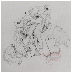 Size: 1999x2048 | Tagged: safe, artist:paipaishuaige, imported from derpibooru, oc, oc only, pegasus, pony, sketch, traditional art