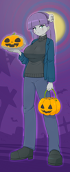 Size: 1668x4071 | Tagged: safe, artist:batipin, imported from derpibooru, maud pie, human, equestria girls, breasts, busty maud pie, clothes, costume, female, frankenstein's monster, halloween, halloween costume, holiday, solo