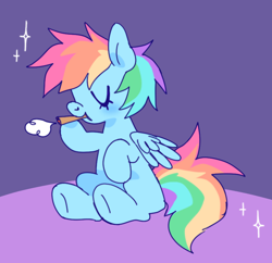 Size: 834x808 | Tagged: safe, artist:fluttershyes, imported from derpibooru, rainbow dash, pegasus, drugs, female, marijuana, rainbow hash, smoking, solo