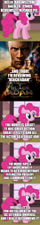 Size: 500x2780 | Tagged: safe, edit, edited screencap, imported from derpibooru, screencap, pinkie pie, comic:pinkie reviews, black adam, comic, dc comics, dc extended universe, dwayne johnson, movie review, screencap comic, the rock