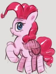 Size: 336x441 | Tagged: safe, artist:vultraz, pinkie pie, pony, female, fleas, insect pony, mare, simple background, solo