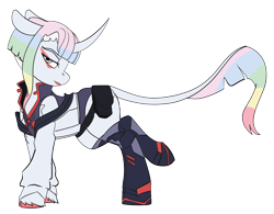 Size: 3328x2600 | Tagged: safe, artist:brainiac, imported from derpibooru, cyborg, cyborg pony, pony, unicorn, crossover, cyberpunk, cyberpunk 2077, cyberpunk: edgerunners, female, lucyna kushinada, mare, ponified, simple background, solo, transparent background