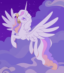 Size: 1920x2176 | Tagged: safe, artist:kabuvee, imported from derpibooru, oc, oc only, alicorn, pony, cloud, female, high res, mare, mouth hold, scroll, simple background, solo, spread wings, transparent background, wings