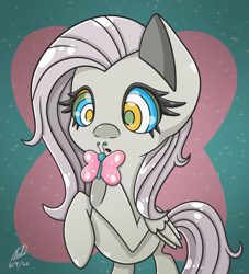 Size: 1000x1100 | Tagged: safe, artist:mcpearly, imported from derpibooru, fluttershy, butterfly, pegasus, pony, discorded, discorded fluttershy, hypno eyes, hypnoshy, hypnosis, hypnotized, kaa eyes, solo