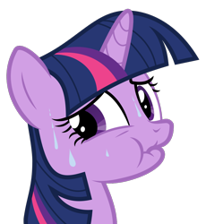 Size: 932x1013 | Tagged: safe, artist:sollace, derpibooru exclusive, imported from derpibooru, twilight sparkle, pony, unicorn, it's about time, .svg available, guilty, looking back, scrunchy face, simple background, solo, svg, sweat, sweating profusely, transparent background, twilight sparkle is best facemaker, unicorn twilight, vector