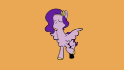 Size: 1280x720 | Tagged: safe, artist:vinny39678571, imported from derpibooru, pipp petals, pegasus, pony, animated, eyes closed, female, g5, mare, simple background, solo, sound, spread wings, walking, webm, wings