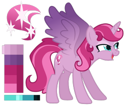 Size: 1900x1578 | Tagged: safe, artist:monochrome-sunsets, imported from derpibooru, oc, alicorn, pony, alicorn oc, female, horn, magical lesbian spawn, mare, offspring, parent:princess cadance, parent:tempest shadow, simple background, solo, transparent background, wings