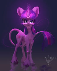 Size: 2000x2500 | Tagged: safe, artist:forcegreat, imported from derpibooru, twilight sparkle, classical unicorn, unicorn, female, leonine tail, skinny, thin, thin legs, unicorn twilight, unshorn fetlocks