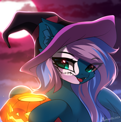 Size: 2146x2165 | Tagged: safe, artist:airiniblock, imported from derpibooru, oc, oc only, oc:vivid tone, pegasus, pony, commission, halloween, holiday, pegasus oc, solo, ych result