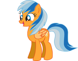 Size: 1009x792 | Tagged: safe, artist:ncolque, imported from derpibooru, oc, oc only, oc:sunlight mist, pegasus, pony, derpibooru community collaboration, 2023 community collab, multicolored mane, multicolored tail, simple background, solo, tail, transparent background