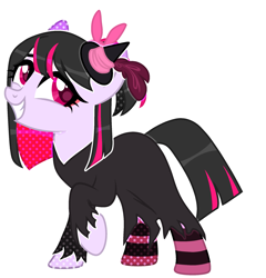 Size: 2079x2168 | Tagged: safe, artist:kellysweet1, derpibooru exclusive, imported from derpibooru, oc, oc only, oc:hera-chan, earth pony, pony, bow, clothes, costume, dress, female, grin, hair bow, halloween, halloween costume, hat, hoodie, mare, raised hoof, simple background, smiling, socks, solo, striped socks, transparent background, witch, witch costume, witch hat