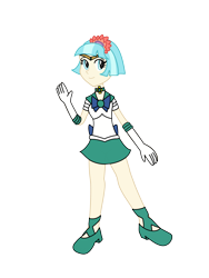 Size: 3024x4032 | Tagged: safe, artist:rollyagami02, imported from derpibooru, coco pommel, human, equestria girls, clothes, clothes swap, cosplay, costume, pixiv, sailor moon, sailor neptune, simple background, solo, transparent background