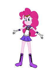 Size: 3072x4096 | Tagged: safe, artist:rollyagami02, imported from derpibooru, pinkie pie, human, equestria girls, boots, clothes, clothes swap, cosplay, costume, gloves, motorcross, pixiv, sailor laughter, sailor moon, sailor saturn, shoes, simple background, solo, transparent background