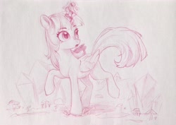 Size: 3161x2233 | Tagged: source needed, safe, artist:rily, imported from derpibooru, twilight sparkle, alicorn, pony, chinese, colored pencil drawing, crystal, female, g4, glowing, glowing horn, horn, magic, mare, monochrome, pencil drawing, solo, traditional art, twilight sparkle (alicorn)