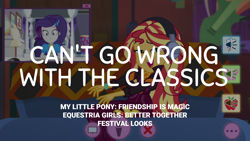 Size: 1920x1080 | Tagged: safe, edit, edited screencap, editor:quoterific, imported from derpibooru, screencap, rarity, sunset shimmer, human, equestria girls, festival filters, spoiler:eqg series (season 2)