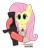 Size: 776x880 | Tagged: safe, artist:bloonacorn, fluttershy, pegasus, pony, /mlp/ tf2 general, clothes, ear fluff, female, mare, medic, medigun, simple background, solo, team fortress 2, transparent background, uniform