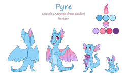 Size: 3500x2101 | Tagged: safe, artist:jackiebloom, oc, oc only, oc:pyre, dragon, parent:princess ember, reference sheet, solo