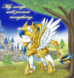 Size: 1910x2000 | Tagged: safe, artist:vavacung, imported from derpibooru, oc, oc only, pegasus, pony, armor, solo