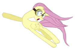 Size: 790x526 | Tagged: safe, artist:benpictures1, imported from derpibooru, fluttershy, pegasus, pony, hurricane fluttershy, cute, daaaaaaaaaaaw, female, goggles, inkscape, mare, open mouth, shyabetes, simple background, solo, transparent background, vector