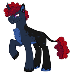 Size: 2394x2509 | Tagged: safe, artist:fcrestnymph, imported from derpibooru, oc, oc:thunder shock, pony, unicorn, base used, male, simple background, solo, stallion, transparent background