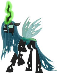 Size: 745x969 | Tagged: safe, artist:nukarulesthehouse1, imported from derpibooru, screencap, queen chrysalis, changeling, changeling queen, frenemies (episode), antagonist, cheeselegs, crazy face, evil, evil grin, faic, female, grin, insanity, magic, magic aura, paint tool sai, simple background, smiling, solo, transparent background, transparent wings, vector, vector trace, wings