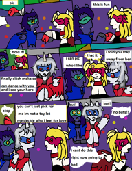 Size: 1270x1655 | Tagged: safe, artist:ask-luciavampire, imported from derpibooru, oc, bat pony, pony, undead, vampire, vampony, clothes, comic, costume, dancing, halloween, halloween costume, holiday, tumblr