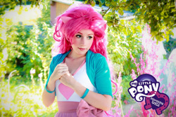 Size: 600x400 | Tagged: safe, artist:clefchan, imported from derpibooru, pinkie pie, human, equestria girls, clothes, cosplay, costume, irl, irl human, photo